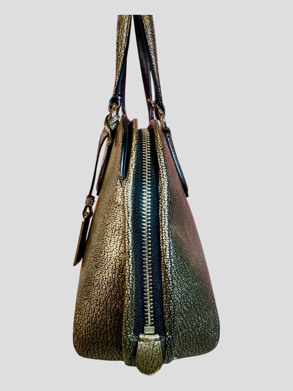 COACH Mini Prince St Metallic Gold Crossbody Like New - Picture 4 of 17